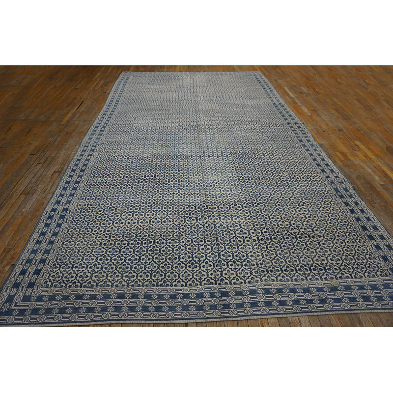 Antique Large Agra - Cotton Indian Knotted Rug