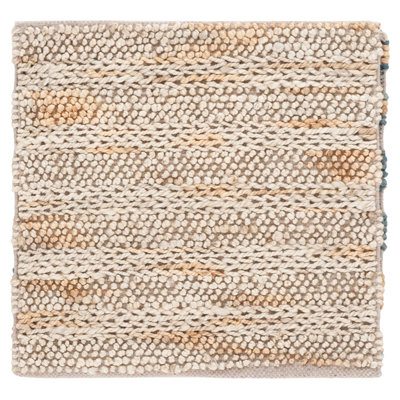 Natural Fiber Couture 101 Hand Loomed Jute/Cotton Rug in Ivory/Natural
