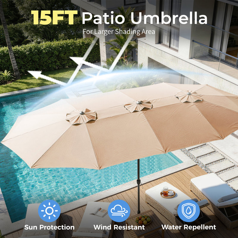 475.2cm X 475.2cm Rectangular Market Parasol