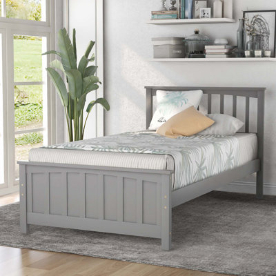 Lit plateforme en bois