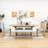 Charmant 6-Piece Extendable Dining Table Set with Removable Leaf, Dining Chair and Bench-1287587837-1287587836-1287587827