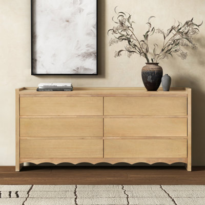 Rhylee 6 Drawer Wood Dresser