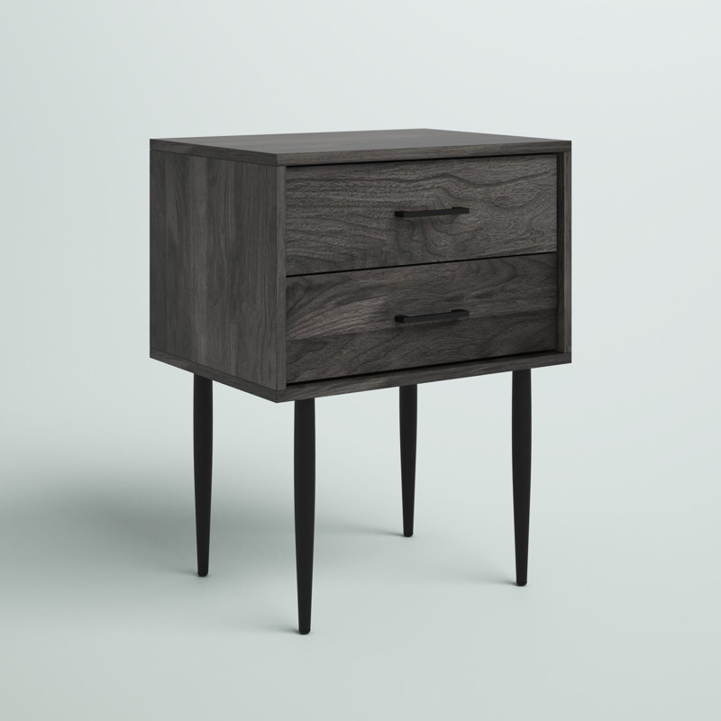 Catt 2 - Drawer End Table, Slate Gray