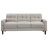 Harvey Beige 2-Piece Upholstered Tufted Sofa Set
