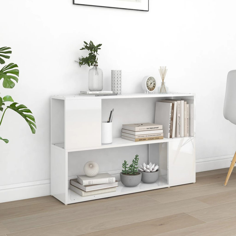 Lajeanne 63cm H Standard Bookcase, 63cm H x 100cm W x 24cm D, Sonoma Oak