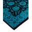 Tapis bleu nouvel âge 2 pi 6 po x 9 pi 10 po Darnice