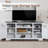 Poquito Unfinished TV Stand for TVs up to 75"