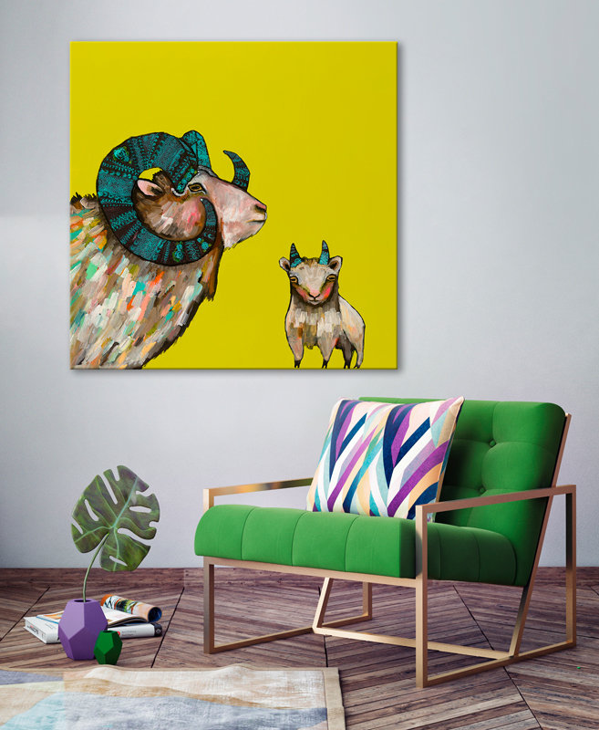 «Billy and Billy Jr.» - Impression sur toile tendue, H 40 po x l 40 po