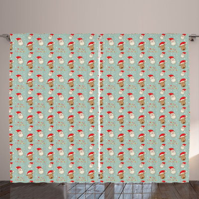 Polyester Semi Sheer Curtain/Drape Pair