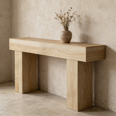 63 Inch Farmhouse Console Table For Entryway And Living Room, Narrow Sofa Table Behind Couch, Sturdy Wood Design For Hallway, Foyer, Easy Assembly