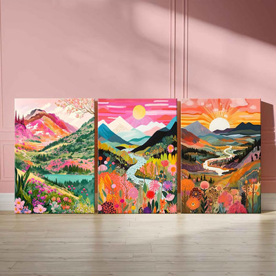3 Piece Wrapped Canvas Print