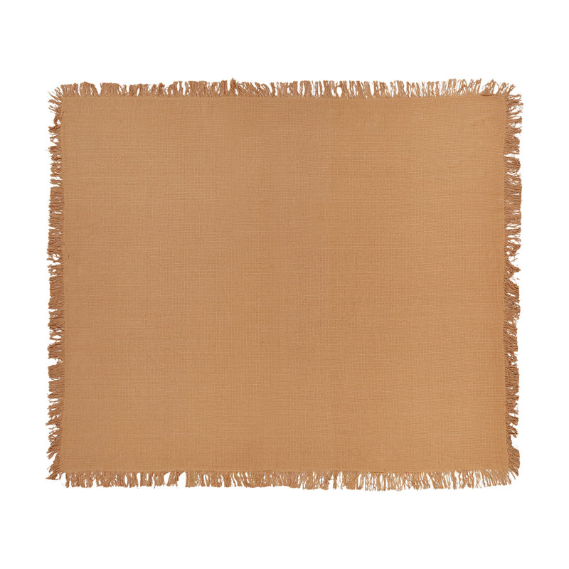 YERBENT Cotton No Pattern Bedspread, Brown
