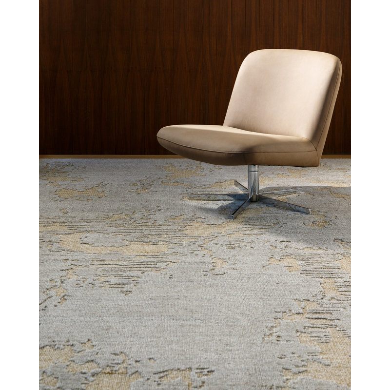 Arbora Hand Knotted Abstract Area Rug, Rectangle 2' x 3'