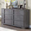 Commode 6 tiroirs avec miroir Yanlin