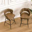 Ensemble de 2 tabourets de bar 28 "en cuir technique