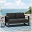 Giovanna Love: Structure en aluminium durable avec coussins résistants à l'eau, parfait pour la détente et le confort en plein air.
