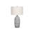 Lighting, 27"H, Table Lamp, Grey Resin, Ivory / Cream Shade, Modern