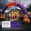 Arche gonflable citrouille d'Halloween 27 pi avec souffleur intégré, arche gonflable pour la décoration extérieure