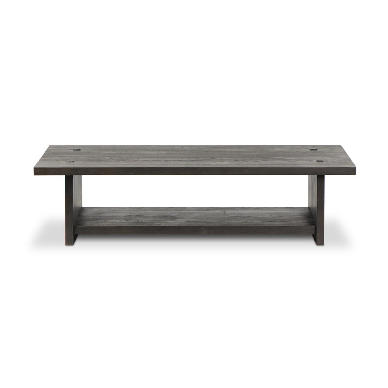 Zeno Coffee Table, Smoked Black Oak