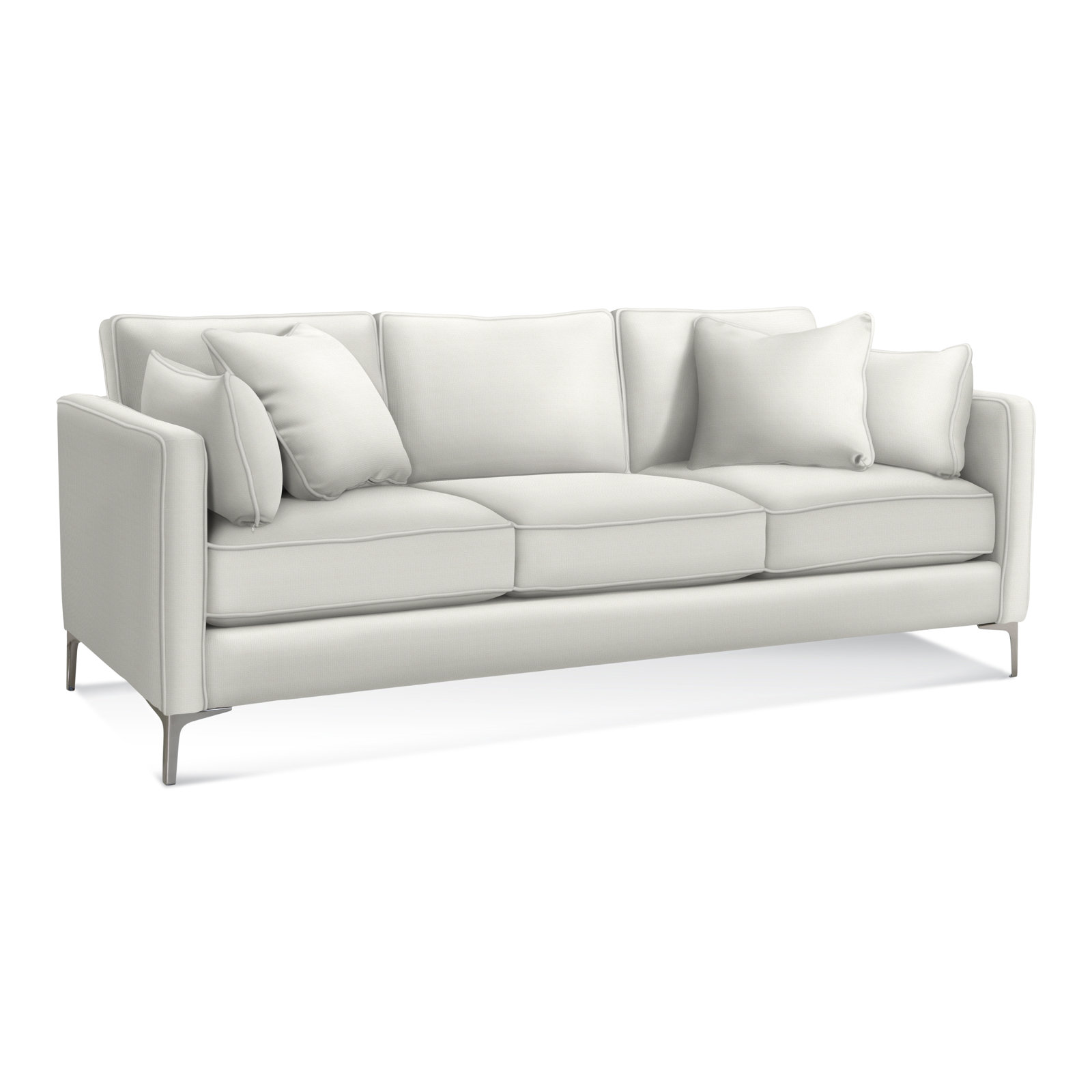 88'' Upholstered Sofa, Vanilla Crypton Performance 100% Polyester