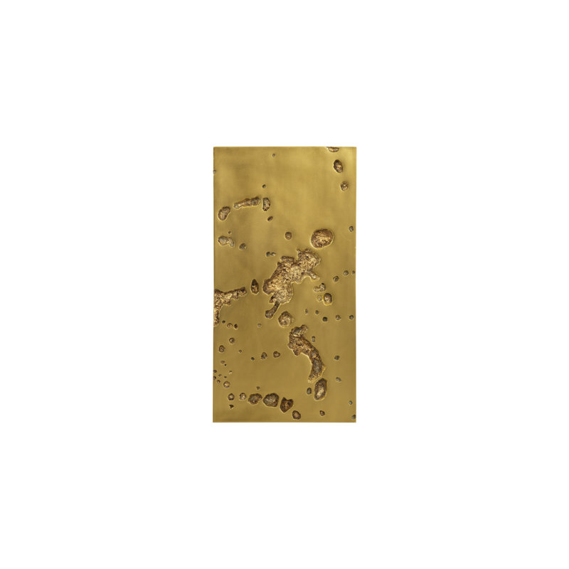 Splotch Wall Art, Rectangle, Gold Leaf