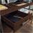 Desk, Brown Finish