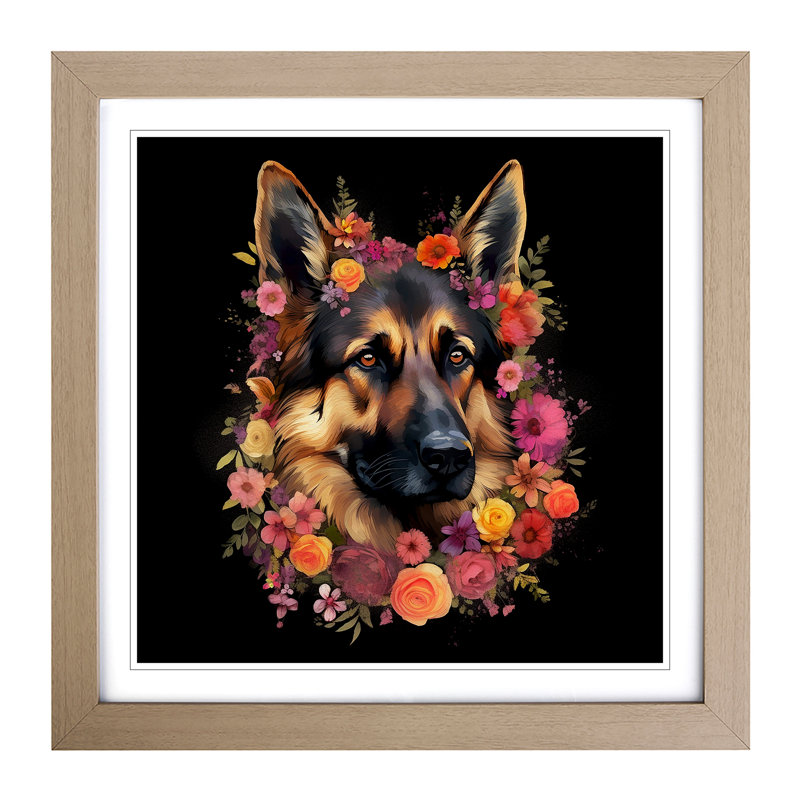 Single Picture Frame Print on Wood, Oak