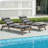 Peenoke Outdoor Indoor 3'' Lounge Patio Cushion Navajo aztec southwest geometric seamless fabric black white Water-Resistant Chaise Lounge Cushion for Chair Patio Furniture Seat Cushion