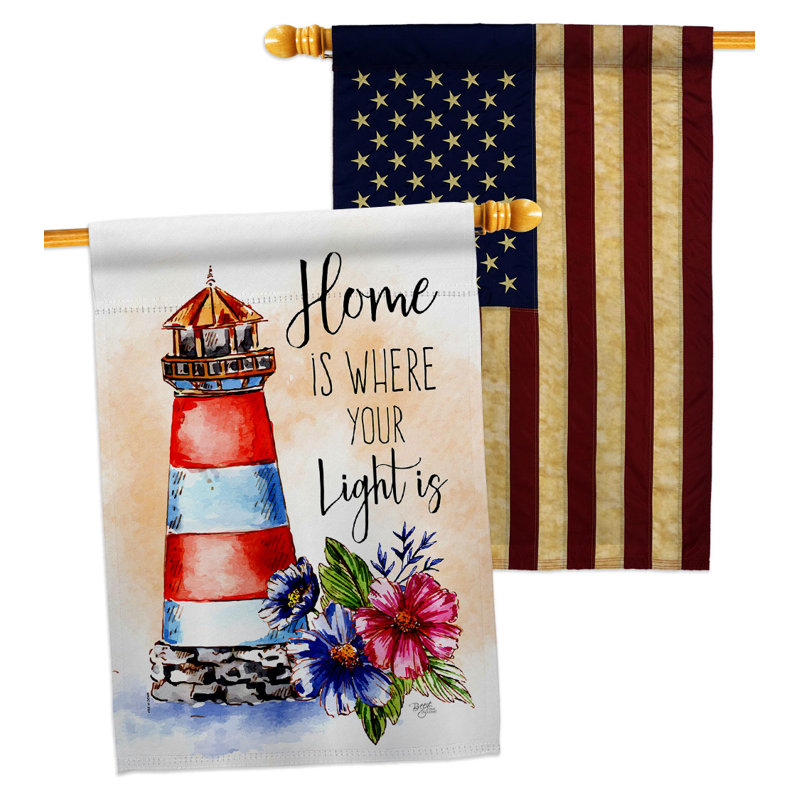 Double Sided 40'' H x 28'' W Polyester House Flag