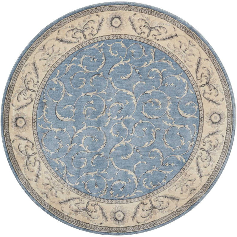 Apex Floral Indoor Rug, Round 5'6"