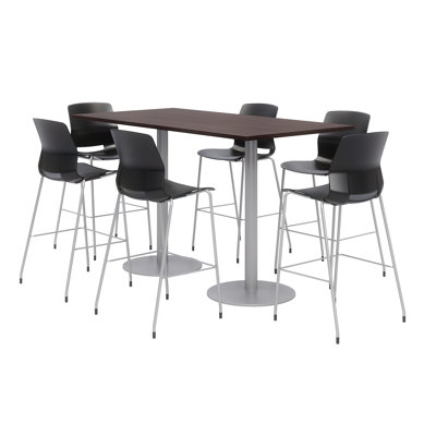 Ensemble de table de salle à manger rectangulaire 72 "et chaise