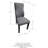 Norwich Elegant Upholstered Parsons Dining Kitchen Chairs, Solid Wood Legs and Padded Seat- Set of 2