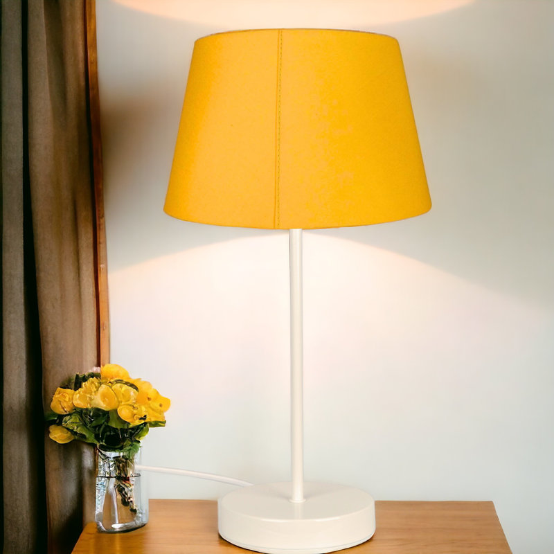 Onorio Metal Table Lamp, Yellow