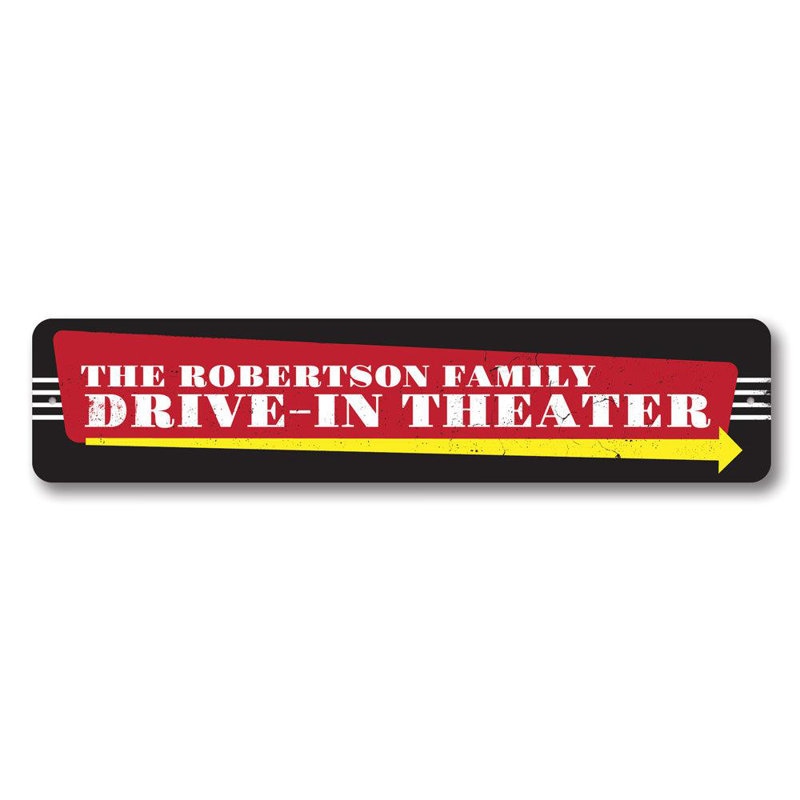 Plaque en aluminium Drive-In, H 6 po x l 24 po x P 0,06 po