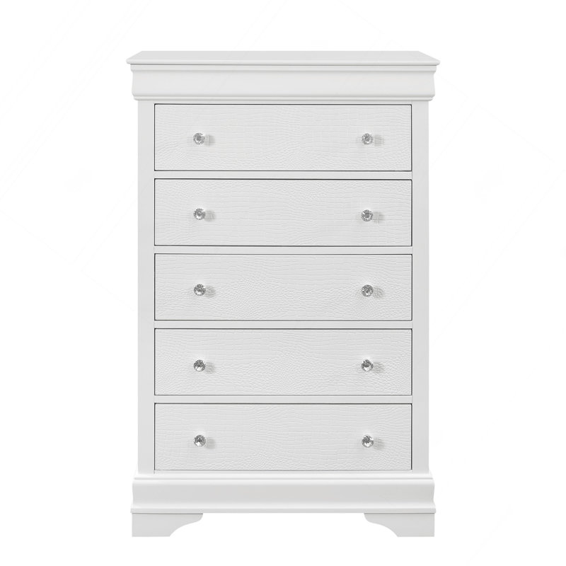 Commode blanche en métal, Blanc