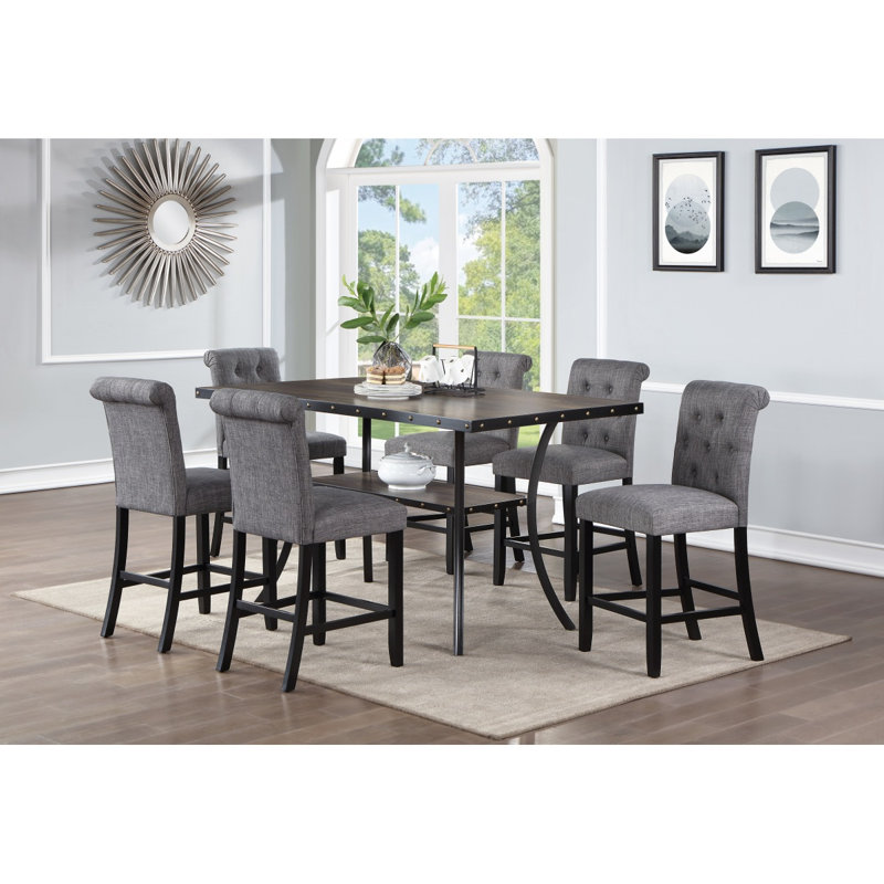 Mobilier de salle à manger Table de salle à manger rectangulaire en bois naturel 1pc