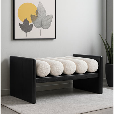 Banc en bois Boucle
