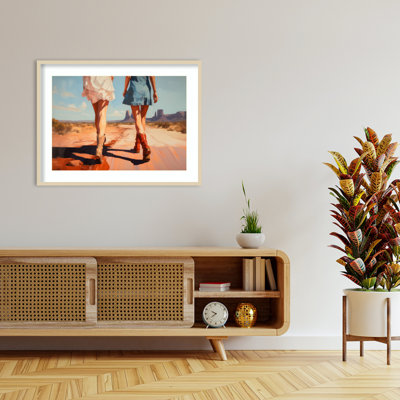 «A Walk In the Desert» par Andreas Magnusson, impression sur bois encadrée
