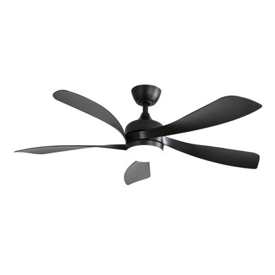 (Same As W882P146310) 52 Inch Modern Ceiling Fan With 3 Color Dimmable 5 ABS Blades Remote Control Reversible DC Motor With Led Light