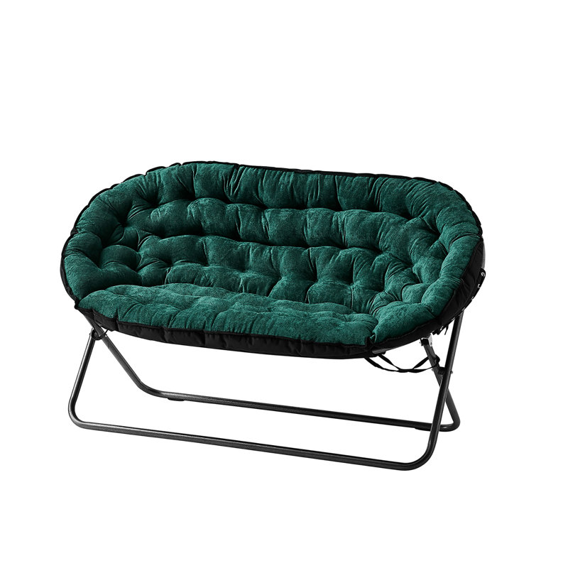 Microfiber/Microsuede 56'' Loveseat, Green
