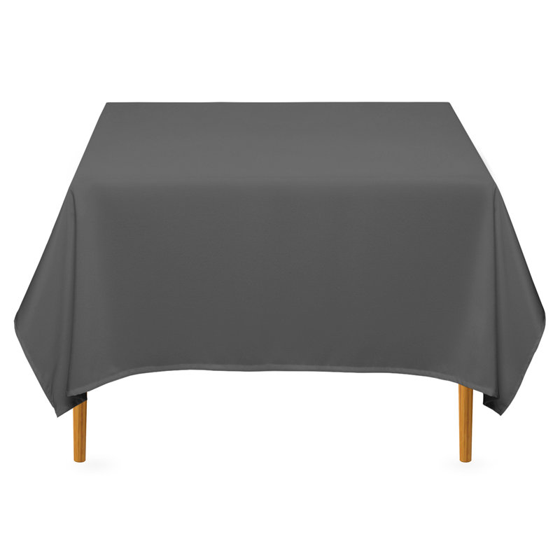  Solid Color Polyester Square Tablecloth, 70" x 70", Royal Blue, 1
