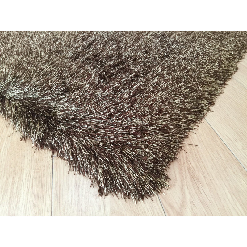 Tapis brun touffeté à la main Grassingt, Rectangle 8 pi x 11 pi