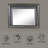 Metallic Gray Finish Mirror With Led
