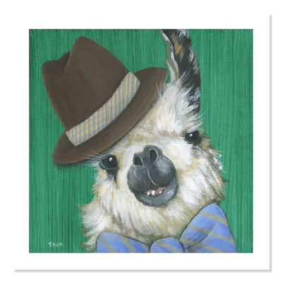 «Rolled Llama Gentleman», impression sur papier