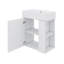 Meuble-lavabo flottant 21,6 po avec lavabo et unité murale compacte avec lavabo en céramique