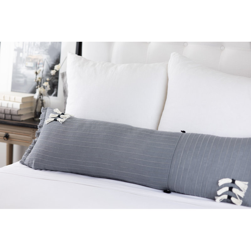 Cambria Linen Bolster Pillow Cover & Insert
