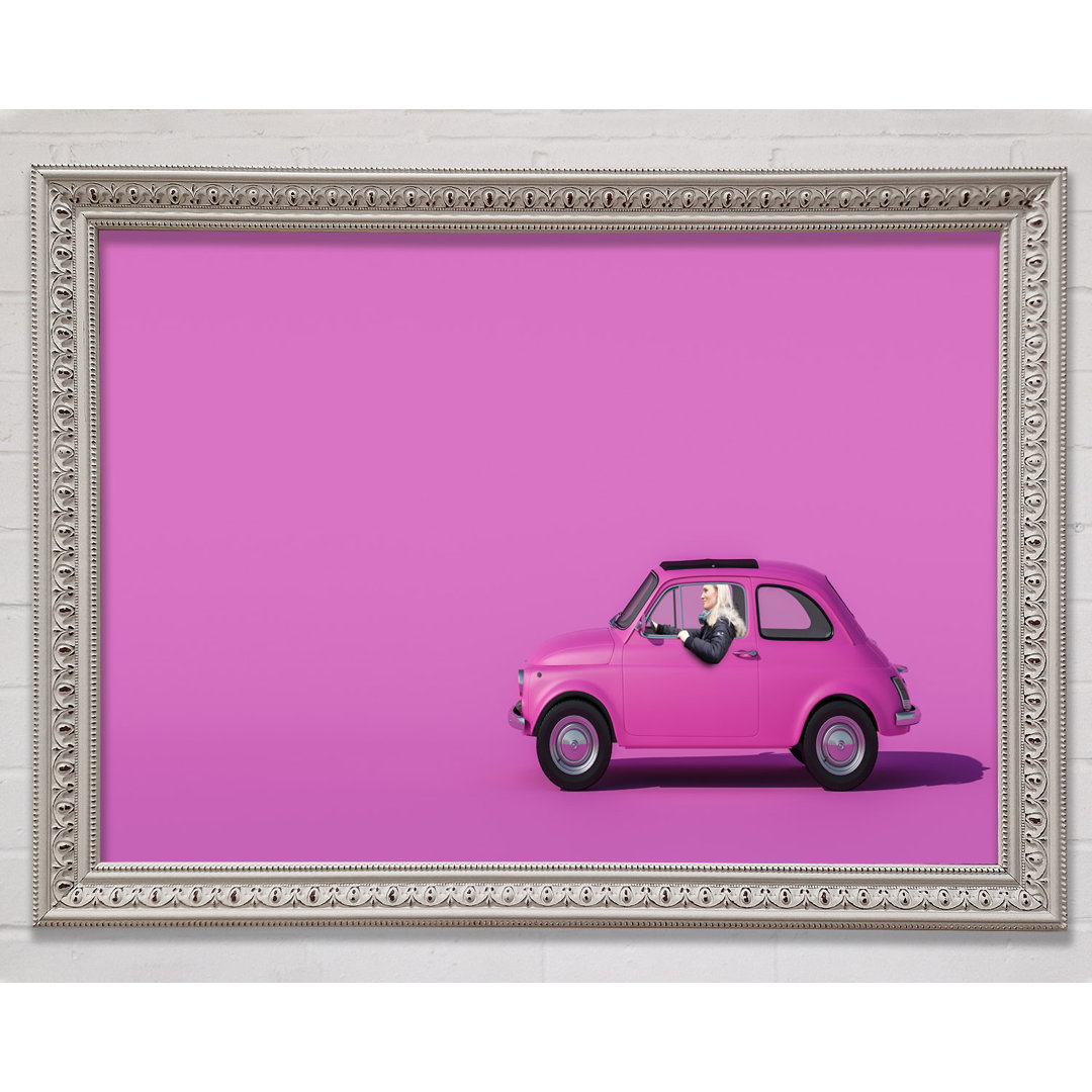 Rosa Fiat 500 Classic - Druck