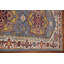 Tapis de couloir bleu en laine 2x10