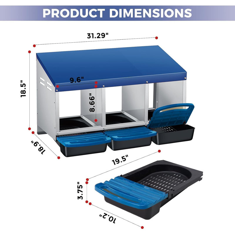 Nesting Boxes, Blue