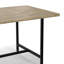 Table de salle à manger industrielle en bois de manguier l 72 po Campbell, base en métal thermolaqué-254719459